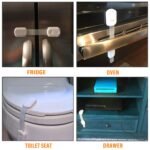 Goodv Child Safety Cabinet Locks - (10 Pack) Baby Proofing Latches to Drawer Door Fridge Oven Toilet Seat Kitchen Cupboard Appliance Trash Can with 3M Adhesive - Adjustable Strap No Drill No Tool - Image 3