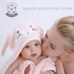 Baby Hooded Towel with Unique Animal Design Ultra Soft Thick Cotton Bath Towel for Newborn (Bunny) - Image 4