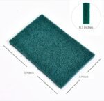 Heavy Duty Scour Pads Sponge Dish Scrubber Non-Scratch Green Reusable Household Scrub Pads for Kitchen and Dish Cleaning Tool (12Pcs) - Image 3