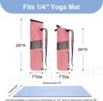 Explore Land Oxford Yoga Mat Storage Bag with Breathable Mesh Window and Large Pockets - Image 3