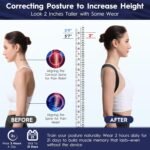 Back Brace Posture Corrector for Men - Bionic System Upper Back Support Shoulder Posture Brace for Women, Newly Adjustable Back Straightener Neck Pain Relief 004-L - Image 3