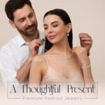 Crystalline Azuria Jewelry Sets For Women Premium Wedding Bridal Jewelry Set With Necklace And Earring For Bride Cubic Zirconia Bridesmaid Jewelry - Image 8