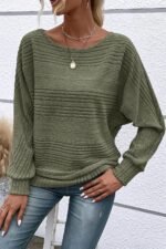 Womens Long Sleeve Shirts Crewneck Tunic Tops Pullover Sweaters Business Casual Blouses Fall Fashion 2025 - Image 3