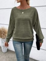 Womens Long Sleeve Shirts Crewneck Tunic Tops Pullover Sweaters Business Casual Blouses Fall Fashion 2025 - Image 4