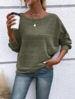 Womens Long Sleeve Shirts Crewneck Tunic Tops Pullover Sweaters Business Casual Blouses Fall Fashion 2025 - Image 6