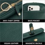 Small Crossbody Bags for Women Vegan Leather Messenger Purses, Vintage Wallet Anti Theft Shoulder Handbags with Card Slots - Image 5