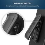 Encased DuraClip Designed for Samsung Galaxy S21 Plus Belt Clip Case (2021) Slim Phone Cover with Holster - Black - Image 4