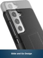 Encased DuraClip Designed for Samsung Galaxy S21 Plus Belt Clip Case (2021) Slim Phone Cover with Holster - Black - Image 6