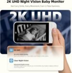 Ellie Pro Baby Monitor with Camera and Audio,5'' IPS 2K UHD Resolution,6000mAh Battery, Remote Pan-Tilt-5X Zoom, 2-Way Talk,No WiFi, Night Vision, Virtual Fence 24hr Play Back and 1000ft Range - Image 4