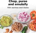 Hamilton Beach Electric Vegetable Chopper & Mini Food Processor, 3-Cup, 350 Watts, for Dicing, Mincing, and Puree, Black (72850) - Image 5