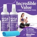Durabasics Yoga Mat Cleaner Spray – Lavender Scent – 2 Pack (4 oz Each) with Microfiber Towel – Mat Spray Cleaner for Sweat & Odor – Quick-Dry, No Rinse Formula for Gear & Gym Equipment - Image 6