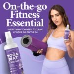 Durabasics Yoga Mat Cleaner Spray – Lavender Scent – 2 Pack (4 oz Each) with Microfiber Towel – Mat Spray Cleaner for Sweat & Odor – Quick-Dry, No Rinse Formula for Gear & Gym Equipment - Image 9