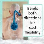 Bendable Long Handled Silicone Body Brush & Hair Scrubber - Bath Shower Back Brush, Shampoo Hair & Scalp Massager, Back Scrubber for Shower (Blue Sapphire) - Image 4