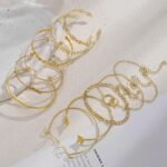 43 PCS Gold Jewelry Set for Women, Delicate Teardrop Hoop Earrings, Elegant Knuckle Rings, Adjustable Bracelets and Necklaces, Perfect Fashion Anniversary Birthday Jewelry Gift Packs - Image 8