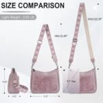 Crossbody Bags for Women Trendy, Vegan Leather Medium Butterfly Hobo Purse, Women's Shoulder Handbags - Image 5