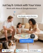 Philips WiFi Smart Lock with Handle, Fingerprint Keyless Entry Door Lock with WiFi Bridge, Smart Locks for Front Door with Handle Set, APP Remote Control, Work with Alexa&Google Assistant, Auto-Lock - Image 4