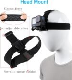 Accessories Set for GoPro Hero 13/12/11/10/9/8/7/6/5/4,New Quick Release Head Strap Mount + Chest Mount Harness + Backpack Clip Holder + 360°Rotating Wrist Strap - Image 6