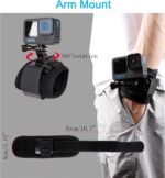 Accessories Set for GoPro Hero 13/12/11/10/9/8/7/6/5/4,New Quick Release Head Strap Mount + Chest Mount Harness + Backpack Clip Holder + 360°Rotating Wrist Strap - Image 7