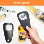 Pisol Kitchen Unique Gadgets Set 6 Pieces, Space Saving, Cheese Grater, Bottle Opener, Fruit Vegetable Peeler, Pizza Cutter, Garlic Ginger Grinder, Herb Stripper Gift Set - Image 5