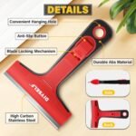 DIYSELF Razor Blade Scraper, 1 Pack Scraper Tool with 10pcs 4-Inch Blades, Razor Scraper for Cleaning Glass, Window, Stove Top, Oven, Kitchen, Cooktop, Shower Door, Sticky Residue, Tile, Wallpaper - Image 4