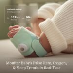 Owlet Dream Sock® - FDA-Cleared Smart Baby Monitor - Track Live Pulse (Heart) Rate, Oxygen in Infants - Receive Notifications - Mint - Image 3