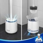 MR.SIGA Toilet Bowl Brush and Holder, Premium Quality, with Solid Handle and Durable Bristles for Bathroom Cleaning, White, 1 Pack - Image 4