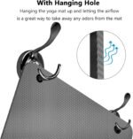 LFS Yoga Mat 72.8" x 31.5" x 2/5 inch Thick With Strap and Bag, Extra Wide Workout Mat for Women and Men, Non Slip Exercise Mat for Home Outdoor Yoga, Pilates, Stretching, Floor & Fitness Workouts - Image 4