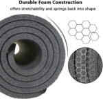 LFS Yoga Mat 72.8" x 31.5" x 2/5 inch Thick With Strap and Bag, Extra Wide Workout Mat for Women and Men, Non Slip Exercise Mat for Home Outdoor Yoga, Pilates, Stretching, Floor & Fitness Workouts - Image 9