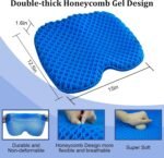 NEW-Vi Anti-Slip Kayak Seat Cushion - Waterproof Thicken Gel Boat Kayak Canoe Rowing Stadium Pad for Sit in Kayak Chair Kayak Accessories Equipment Gear for Fishing Kayak - Image 4