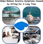 NEW-Vi Anti-Slip Kayak Seat Cushion - Waterproof Thicken Gel Boat Kayak Canoe Rowing Stadium Pad for Sit in Kayak Chair Kayak Accessories Equipment Gear for Fishing Kayak - Image 8