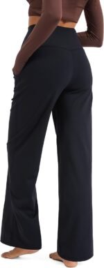 MathCat Womens Maternity Pants Over The Belly Wide Leg Yoga Work Dress Pants Pregnancy Pants Lounge Trousers Stretchy Soft - Image 3