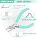 WORKPRO Jewelry Pliers Set, 3 Pack Jewelry Making Tool Kit Includes Mini Needle Nose Plier/Chain Nose Plier, Round Nose Plier and Wire Cutter for Jewelry Repair, DIY Crafts, Jewelry Making Supplies - Image 4