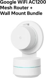 Google WiFi - AC1200 - Mesh WiFi Router System + Wall Mounts for Google - 1500 Sq Ft Coverage - Seamless Signal for Smart Home Devices - 1 Pack - Snow - Image 3