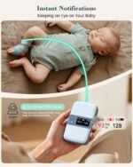 Babytone Baby Sock Monitor with Base Station- Baby Sleep Monitor, Tracking Heart Rate and Movement with Sleep Patterns, Baby Foot Monitor with APP and Bluetooth, for 0-36 Months Infant - Image 4
