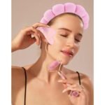 Chanaco Spa Headband and Wristbands for Women Gua Sha & Jade Roller Facial Tools Skincare Headband for Washing Face Makeup Fash Wash Hairband Teen Girl Trendy Stuff - Image 5