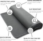 MIAOMIAO Non-Slip Hot Yoga Towel Set,Super Absorbent Microfiber in, 24.5" x 72" - Anti-Slip, Injury Free Design for Pilates, Yoga Mats, Exercise, and Fitness Gear - Image 3