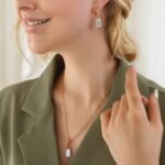 Jewelry Sets for Women – 18K Gold Plated Stainless Steel Shell Necklace and Earring Sets with OT Buckle, Elegant Jewelry for Wedding Anniversary Prom Birthday Gift – Fashion Accessories - Image 3