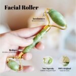ROSELYNBOUTIQUE Gua Sha Facial Tools & Jade Face Roller for Lift Wrinkless Natural Skincare Tool Jade Roller Guasha Tool for Face (Green) - Image 5