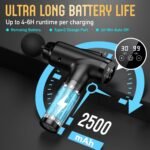 Massage Gun Deep Tissue, Handheld Electric Muscle Massager, High Intensity Percussion Massage Device for Pain Relief with 9 Attachments,Pallet of Product - Image 4