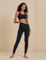 POSHDIVAH Women's Maternity Workout Leggings Over The Belly Pregnancy Yoga Pants with Pockets Soft Activewear Work Pants - Image 5