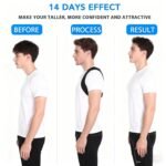 Posture Corrector for Women Men, Copper Upper Back Brace, Back Straightener Support Correcting Hunchback and Bad Posture, Back Pain Relief for Neck, Shoulder, Clavicle, Black, S/M - Image 3