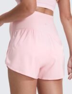 CRZ YOGA Lightweight Maternity Dolphin Workout Shorts 3'' - Soft Athletic Running Casual Womens Pregnancy with Liner Pockets - Image 3