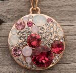 Leafael Ocean Bubble Women's Crystal Jewelry Set Costume Fashion Pendant Necklace Earring, Silver Tone or 18K Rose Gold Plated, 18" + 2", Birthday Gifts for Women - Image 5