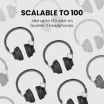 Avantree Quartet 2 - Wireless Group Listening Headphones & Transmitter for TV, Church, Classroom, Silent Discos, Plug & Play, 2.4GHz Expandable Multi-Headphone System with Low Latency & Clear Voice - Image 5