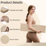 Foldable Yoga Mat,74"Lx32"Wx1/3"Thick,Folding Exercise Mat,Non-slip Wide Pilates Mats for Home Workout/Travel, Portable Yoga Mat Thick for Yoga/Pilates/Camping/Floor Exercises - Image 4