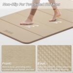 Foldable Yoga Mat,74"Lx32"Wx1/3"Thick,Folding Exercise Mat,Non-slip Wide Pilates Mats for Home Workout/Travel, Portable Yoga Mat Thick for Yoga/Pilates/Camping/Floor Exercises - Image 6