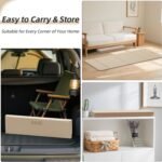 Foldable Yoga Mat,74"Lx32"Wx1/3"Thick,Folding Exercise Mat,Non-slip Wide Pilates Mats for Home Workout/Travel, Portable Yoga Mat Thick for Yoga/Pilates/Camping/Floor Exercises - Image 7