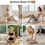 Foldable Yoga Mat,74"Lx32"Wx1/3"Thick,Folding Exercise Mat,Non-slip Wide Pilates Mats for Home Workout/Travel, Portable Yoga Mat Thick for Yoga/Pilates/Camping/Floor Exercises - Image 8