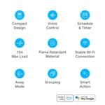 Kasa Smart Plug Mini 15A, Smart Home Wi-Fi Outlet Works with Alexa, Google Home & IFTTT, No Hub Required, UL Certified, 2.4G WiFi Only, 4-Pack(EP10P4) , White - Image 4