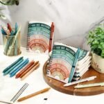 Thenshop 40 Pcs Team Employee Appreciation Gifts Bulk: 20 Mental Health Wellness Journals & 20 Self Care Pens for Women Coworker Office Staff Social Worker Healthcare Docotor Nurse (Rainbow) - Image 5